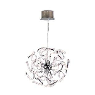 Lustre LED moderne chrome bandeaux 144W 580mm