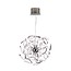 Lustre LED moderne chrome bandeaux 144W 580mm