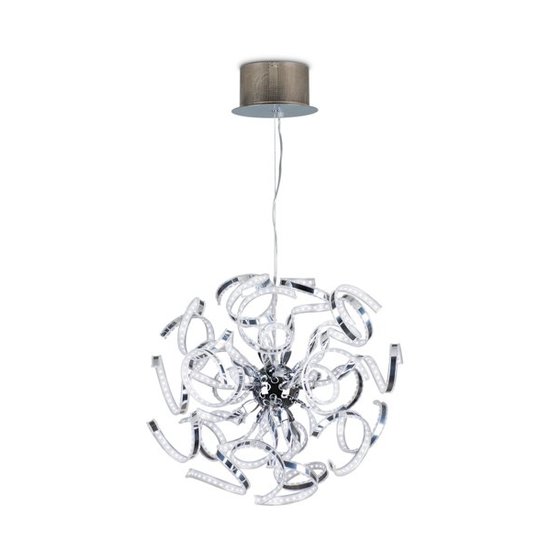 Modern pendant light LED chrome slings 144W
