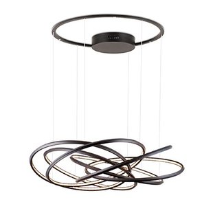 LED pendant light design rings white, black, grey 96W