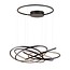 LED pendant light design rings white, black, grey 96W