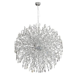 Crystal pendant light ball G4x72 145cm diameter