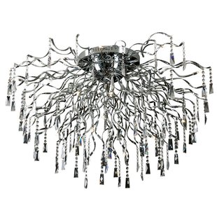 Crystal ceiling light spider G4x22 110cm diameter