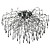 Crystal ceiling light spider G4x22 110cm diameter