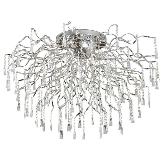 Plafonnier design cristal arraignée G4x16 82cm