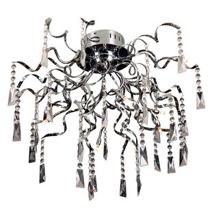 Crystal ceiling light spider G4x8 65cm diameter