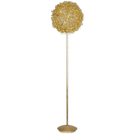 silver and gold floor lamp