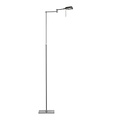 Stehleuchte Design Messing, grau ausrichtbar 142cm H