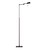 Floor lamp design brass, gray orientable 142cm H