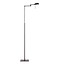 Floor lamp design brass, gray orientable 142cm H