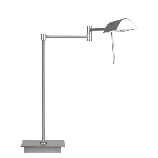 Moderne Schreibtischlampe grau oder Messing orientierbar 38cm H