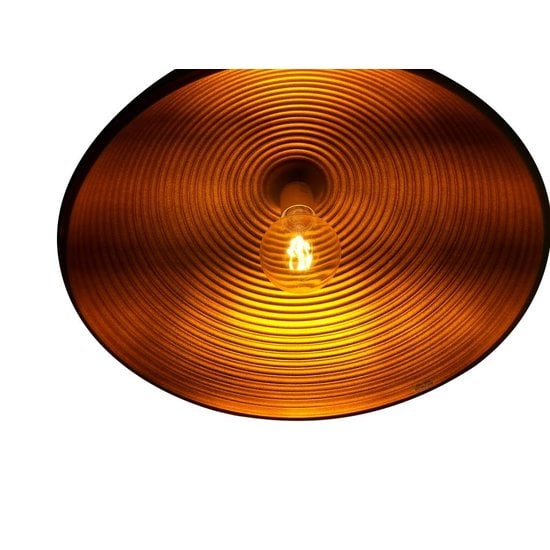Hanging lamp design round black-gold 1xE27 400mm diameter