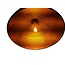 Fantasia Balin pendant lamp, round dome shape black with gold, 1x E27 fitting, 400mm diameter, steel