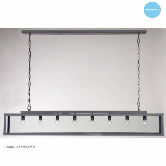 Hanglamp glas beige, wit, lood, taupe, goud landelijk 150cm