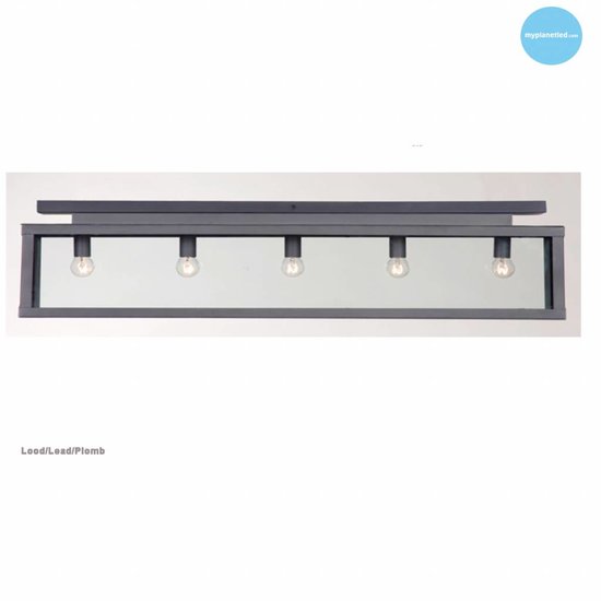 Landelijke plafondlamp glas beige, wit, lood, taupe, goud 100cm