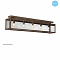 Rustikale Deckenleuchte Glas beige, weiß, blei, taupe, gold 100cm
