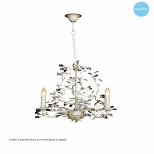 Chandelier pendant light black rusty beige white grey E14x3