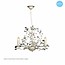 Lustre chandelier noir, rouille, beige, blanc, gris E14x3