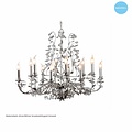 Oval hanging lamp chandelier various colors E14x12