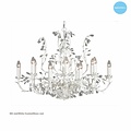 Oval hanging lamp chandelier various colors E14x12