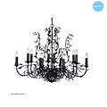 Oval hanging lamp chandelier various colors E14x12