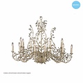 Lustre de luxe baroque chandelier 7 couleurs E14x18