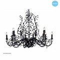 Hanglamp kroonluchter met kaarsen 7 kleuren E14x18