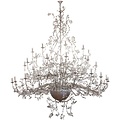 Grote hanglamp kroonluchter roest, grijs 250cm Ø