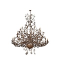 Grote hanglamp kroonluchter roest, grijs 250cm Ø