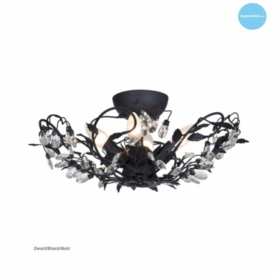 Classic ceiling lamp black, rust, beige, white, gray E14x4