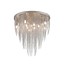 Chandelier ceiling light grey elegant G9x10 55cm Ø