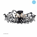 Classic ceiling light black white rusty beige grey E14x6