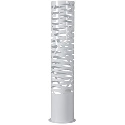 Lampadaire design blanc ouvertures 139cm haut