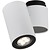 Cylinder ceiling light white or grey orientable GU10x1