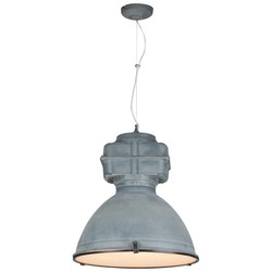 Industriële hanglamp zwart, wit, beton 50cm diameter