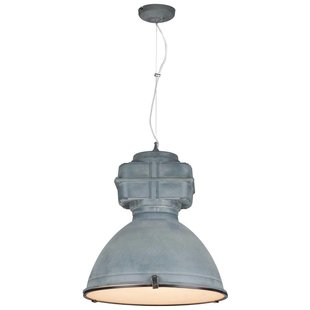 Industriële hanglamp zwart, wit, beton 50cm diameter