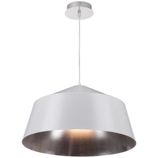 Vintage hanglamp zwart, wit met goud of zilver 56cm Ø