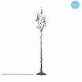 Lámpara de pie clásica portavelas 5 velas 180cm