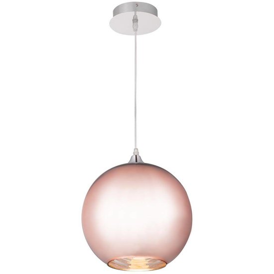 Bol hanging lamp copper mirror E27 20, 25 or 30cm Ø