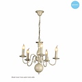 Lustre chandelier noir, blanc, beige, gris 60cm E14x5