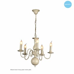 Lustre chandelier noir, blanc, beige, gris 60cm E14x5