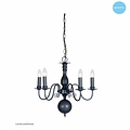 Lustre chandelier noir, blanc, beige, gris 60cm E14x5