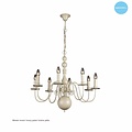 Chandelier pendant light white, black, grey 85cm E14x8