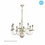 Lustre chandelier noir, blanc, beige, gris 85cm E14x8