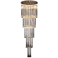 Glass ceiling light chandelier elegant G4x41 82cm Ø