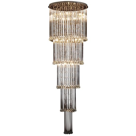 Grand plafonnier verre élégant G4x41 82cm Ø