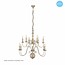 Chandelier pendant light white, black, grey E14x12 85cm