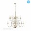 Big pendant light chandelier white, black, grey E14x16 115cm