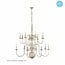 Big pendant light chandelier white, black, grey E14x16 115cm