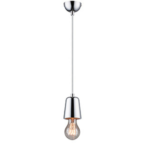 Lámpara colgante de hormigón, cromo, cobre E27